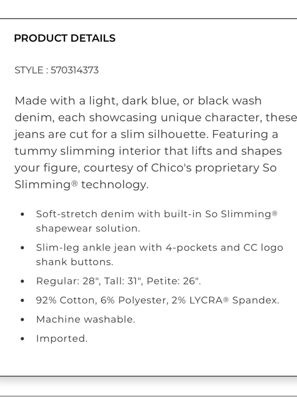 Chico's Dark Indigo Ankle Straight Jeans - Picture 7 of 12